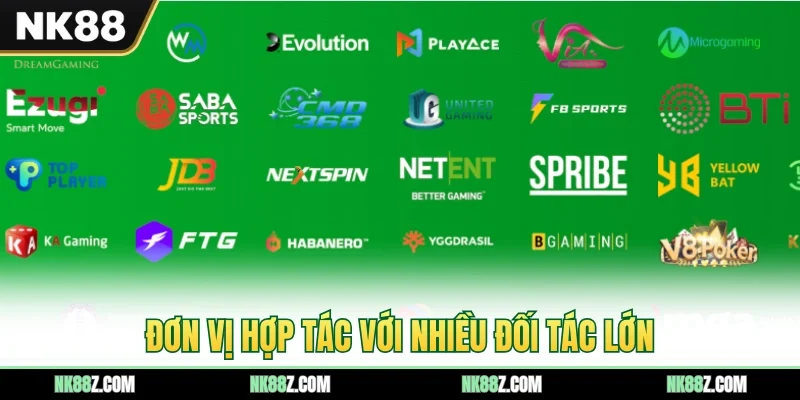 Đơn vị hợp tác với nhiều đối tác lớn