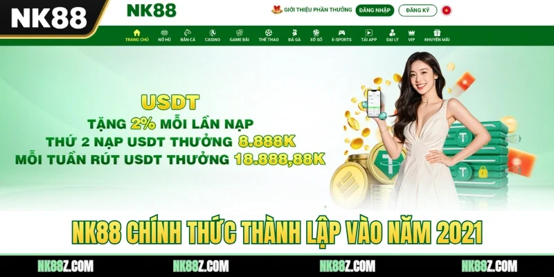 NK88 chính thức thành lập vào năm 2021